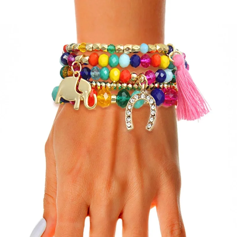 men’s adjustable beaded bracelet-Vibrant Multicolor Bracelets: Elevate Your Style with a Splash of Color