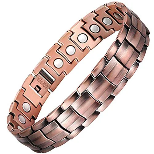 men's vintage beaded bracelet-Copper Bracelet for Men