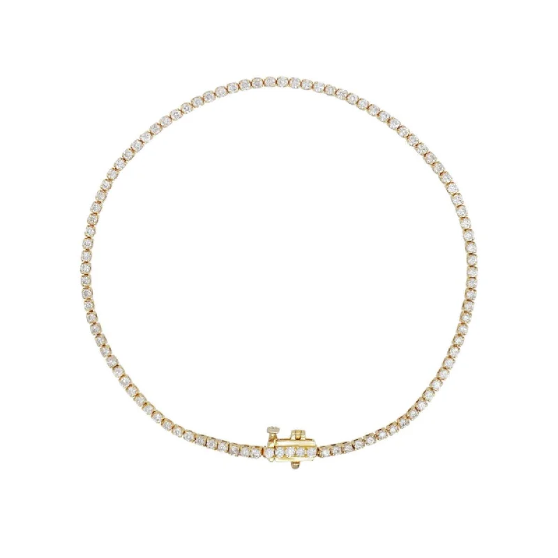 simple charm bracelet for teens-Mini Diamond Tennis Bracelet | 2.8GMS 1.2CT