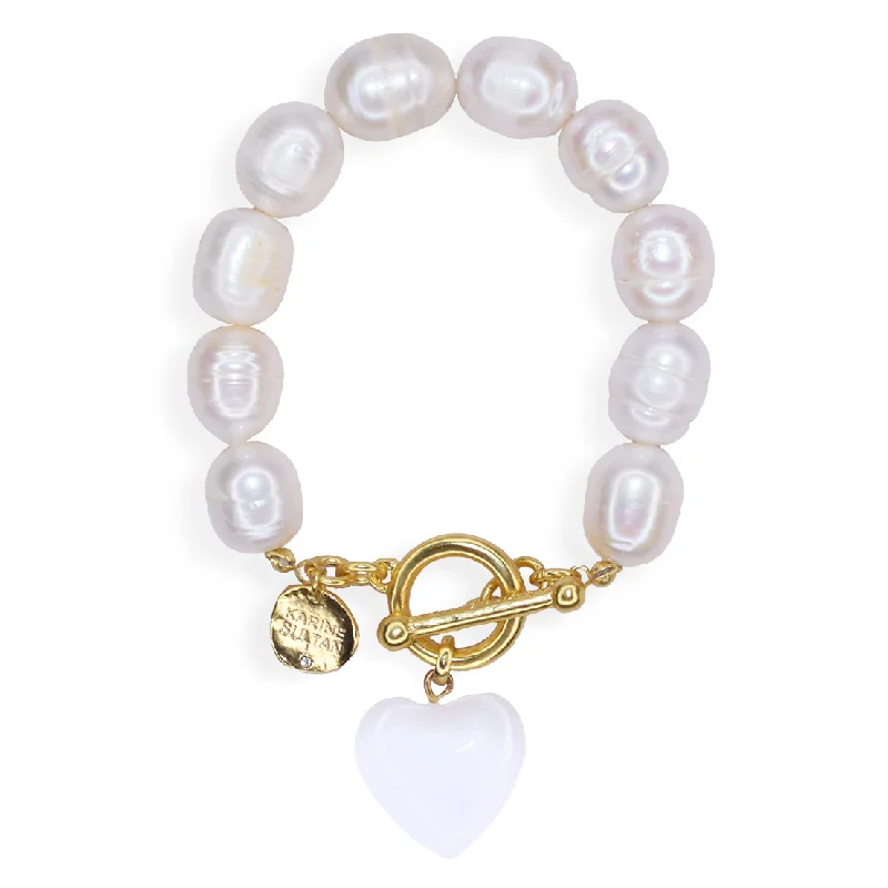 custom initials charm bracelet-Heart X Madame Bracelet