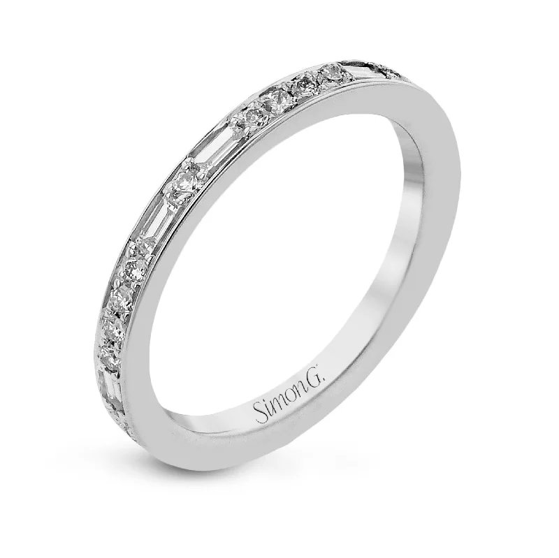 women’s wedding bands with delicate diamond pave-Eternity Wedding Band in 18k Gold with Diamonds