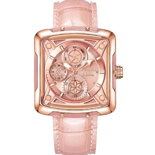 eco-friendly watches with natural materials for sustainability-Alexandre Christie Pink Dial Women 36mm 3030BFLRGPN