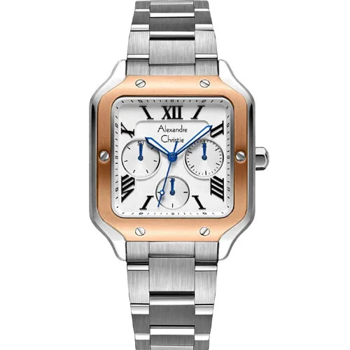 watches for men with built-in pedometer and fitness tracking-Alexandre Christie Silver Dial Women 35mm 2B18BFBTRSLBA