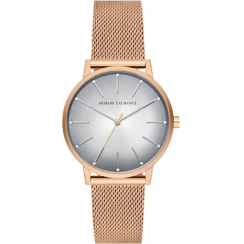 watches for men with large faces and classic features-Armani Exchange Lola Grey Dial Women 36mm