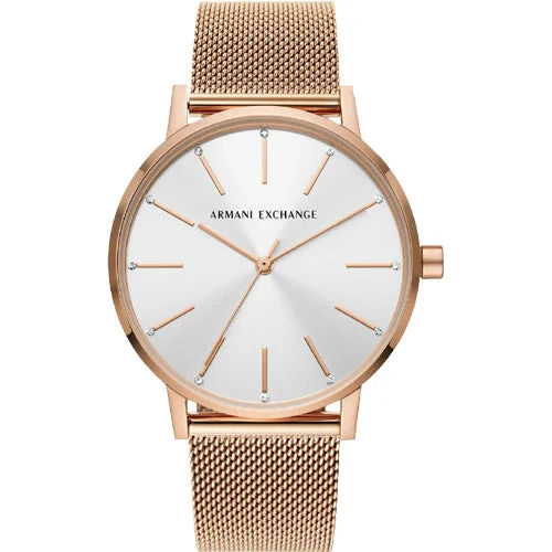 luxury watches with intricate design and premium materials-Armani Exchange Lola Silver Dial Women 36mm