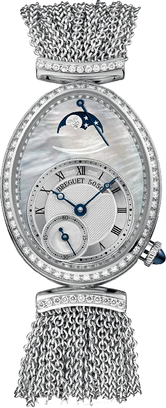 watches with stainless steel and ceramic bands for modern look-Breguet Reine De Naples 8908 Mother of Pearl Dial Women 36.50 mm