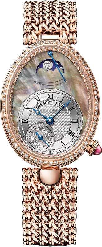 women’s wristwatches with interchangeable bands for fashion-Breguet Reine De Naples 8908 Mother of Pearl Dial Women 36.50 mm