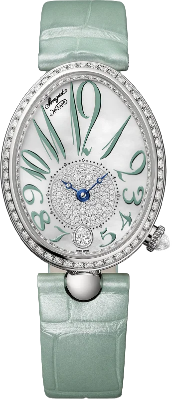 luxury watches with gold-plated designs for timeless appeal-Breguet Reine De Naples 8918 Mother of Pearl Dial Women 36.50 mm