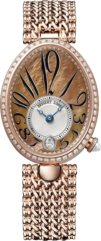 hybrid watches for outdoor enthusiasts with long battery life-Breguet Reine De Naples 8918 Mother of Pearl Dial Women 36.50 mm