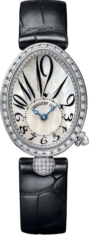 smartwatches with customizable watch faces and bands-Breguet Reine De Naples 8928 Mother of Pearl Dial Women 33 mm