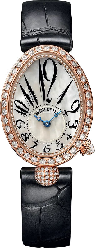 watches with date and moonphase complication for sophisticated style-Breguet Reine De Naples 8928 Mother of Pearl Dial Women 33 mm