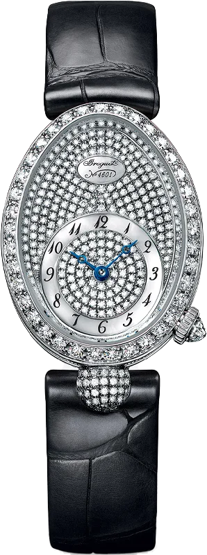 best waterproof watches for men with rugged designs-Breguet Reine De Naples 8928 Pave Dial Women 33 mm