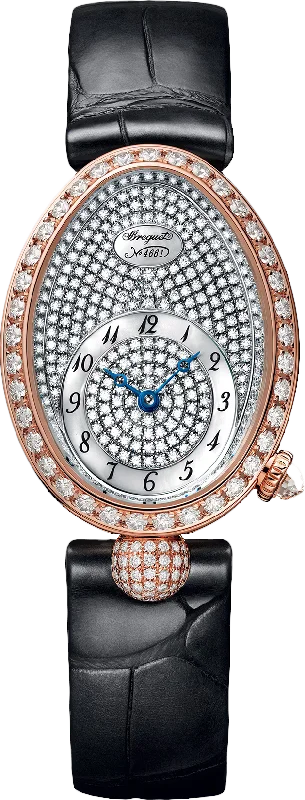 luxury watches for women with elegant diamonds and gemstones-Breguet Reine De Naples 8928 Pave Dial Women 33 mm