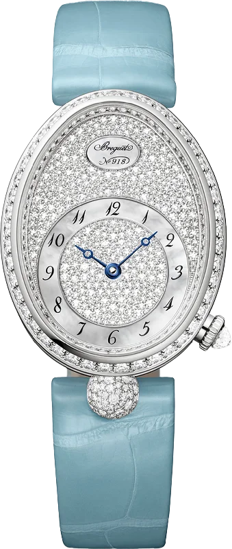 sports watches for men with interval timers for training-Breguet Reine De Naples 8938 Pave Dial Women 36.50 mm