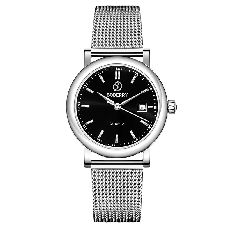 eco-friendly solar-powered watches for outdoor lovers-CLASSIC 32MM - Swiss Quartz Movement Watch | Silver & Black