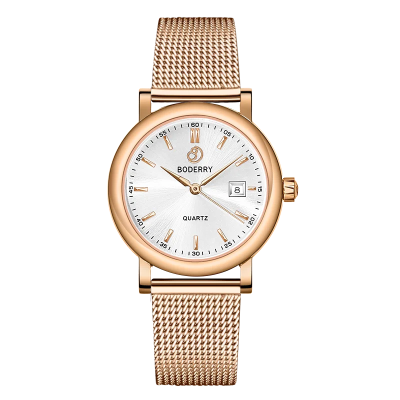 watches for women with ceramic bands for modern design-CLASSIC 32MM - Swiss Quartz Movement Watch | Rose Gold & White