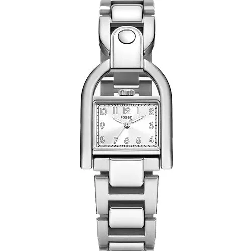 fitness watches for women with heart rate monitoring and sleep tracking-Fossil Harwell Silver Dial Women 28mm