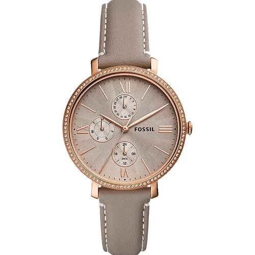 watches for men with large faces and classic features-Fossil Jacqueline Grey Dial Women