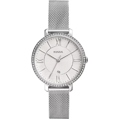 best hybrid watches for fitness enthusiasts and tech lovers-Fossil Jacqueline White Dial Women