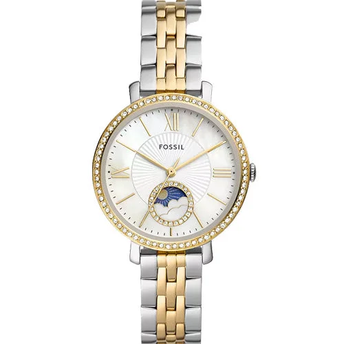 watches with minimalist style for everyday wear-Fossil Jacqueline White Mother-Of-Pearl Dial Women 36mm ES5166