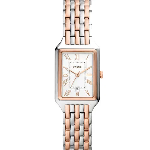 best hybrid watches for active users with fashion appeal-Fossil Raquel Silver Dial Women 23mm