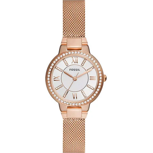 women’s watches with diamond accents for special occasions-Fossil Virginia White Dial Women 30mm