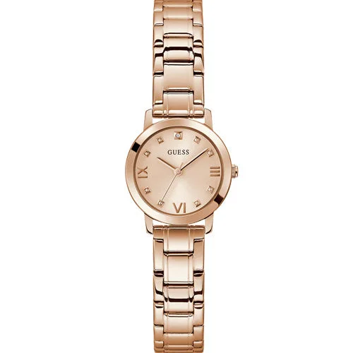 luxury watches for men with intricate mechanical design-Guess Melody Rose Gold Dial Women 28mm GW0532L5