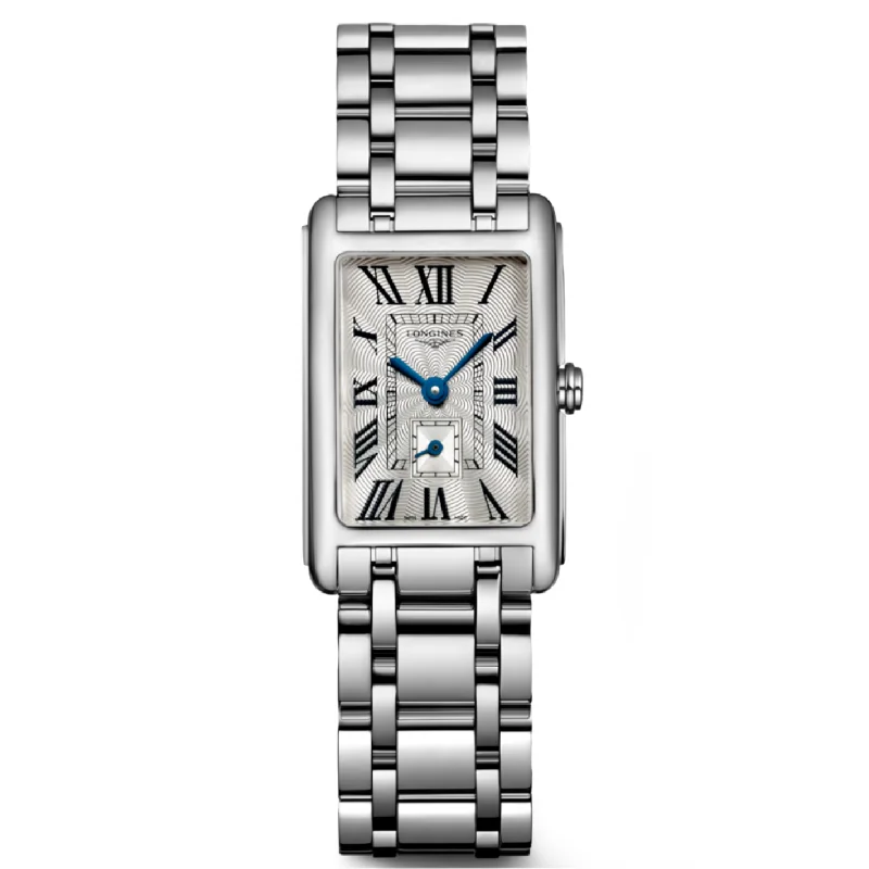 hybrid watches for fitness and casual use with interchangeable bands-Longines Dolcevita Silver Flinque Dial Women 32mm