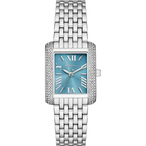 watches with adjustable metal bands for a comfortable fit-Michael Kors Emery Blue Dial Women 27mm