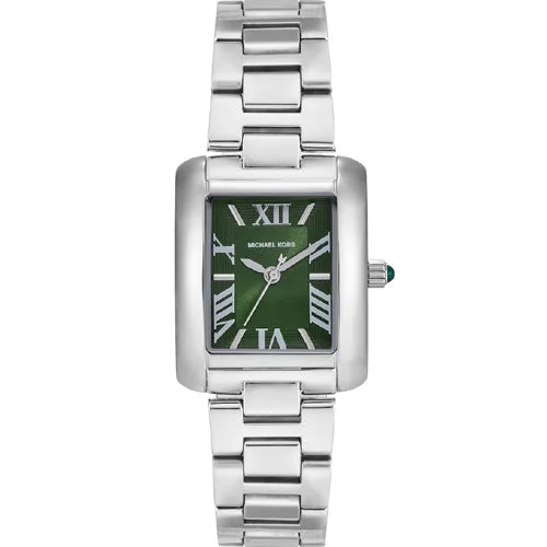 best watches for outdoor adventures with durability and water resistance-Michael Kors Emery Green Dial Women 27mm MK4832