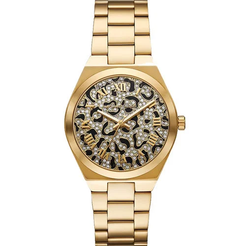 watches with sapphire crystal for scratch resistance-Michael Kors Lennox Black & Pave Dial Dial Women 37mm MK7500