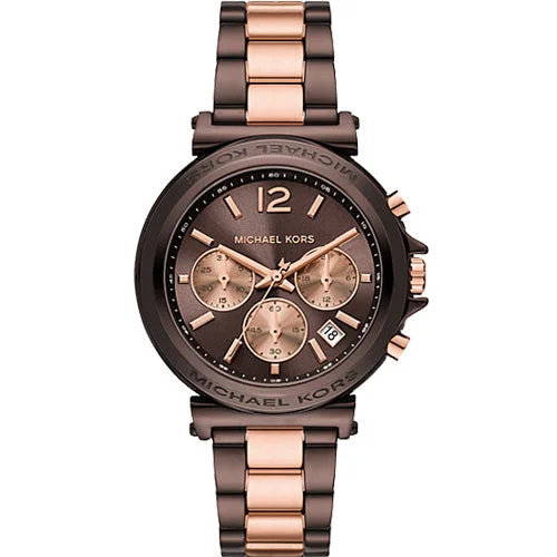 men’s watches with automatic movement and luxury appeal-Michael Kors Oversized Maren Brown Dial Women 40mm MK7496