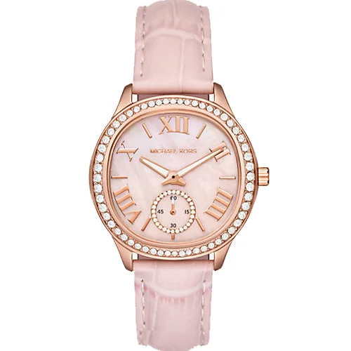 men’s watches with sleek modern design for business wear-Michael Kors Sage Rose Mother-Of-Pearl Dial Women 38mm MK4820