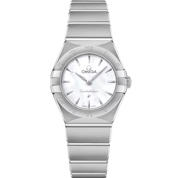 watches for women with interchangeable straps for versatility-Omega Constellation White Dial Women 25mm