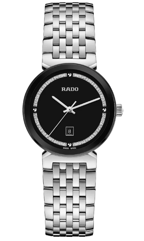 hybrid watches for men with analog design and digital features-Rado Florence Black Dial Women 30MM