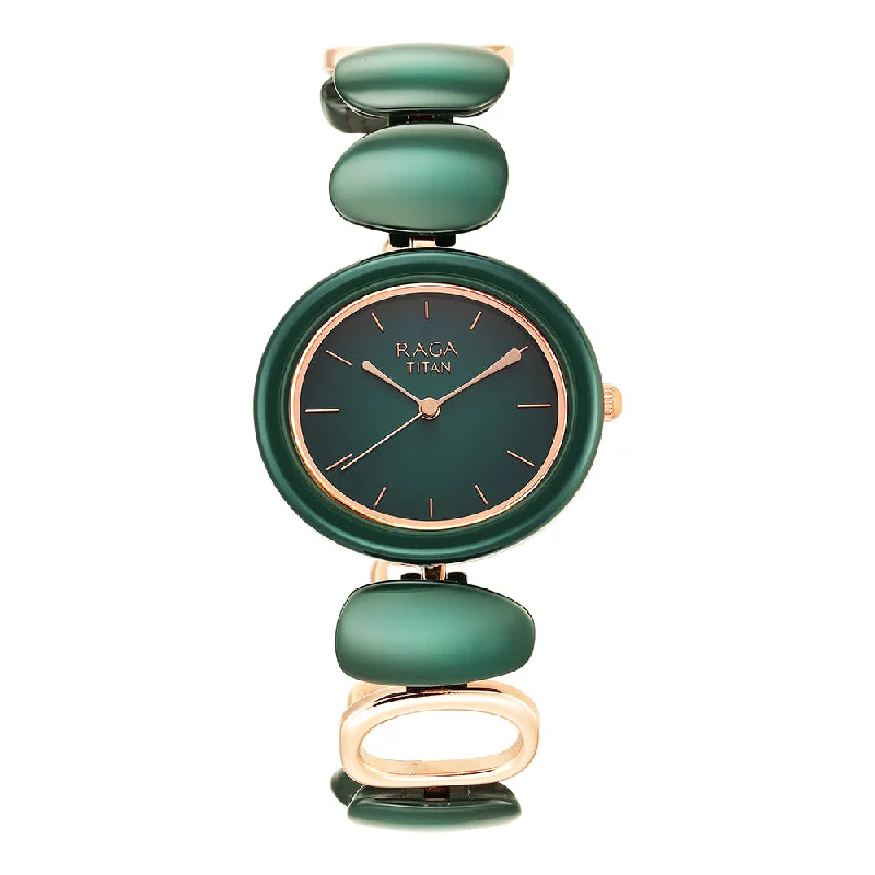 classic watches with Swiss automatic movement for precision-TITAN Women Raga Ceramics - 95146KD02