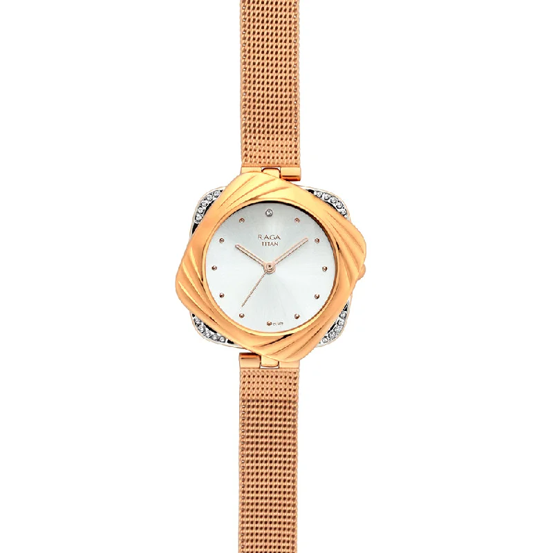 luxury watches with intricate design and premium materials-TITAN Women Raga Moments Of Joy - 95139KM01