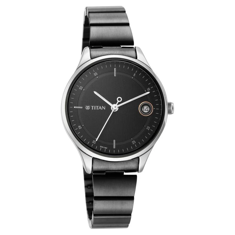 hybrid smartwatches with fitness features and classic designs-Titan Workwear Silver Dial Women Watch With Stainless Steel Strap