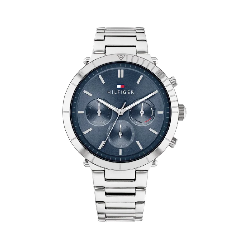 digital watches for sports with countdown and stopwatch functions-Tommy Hilfiger Analog Blue Dial Women Watch NCTH1782349