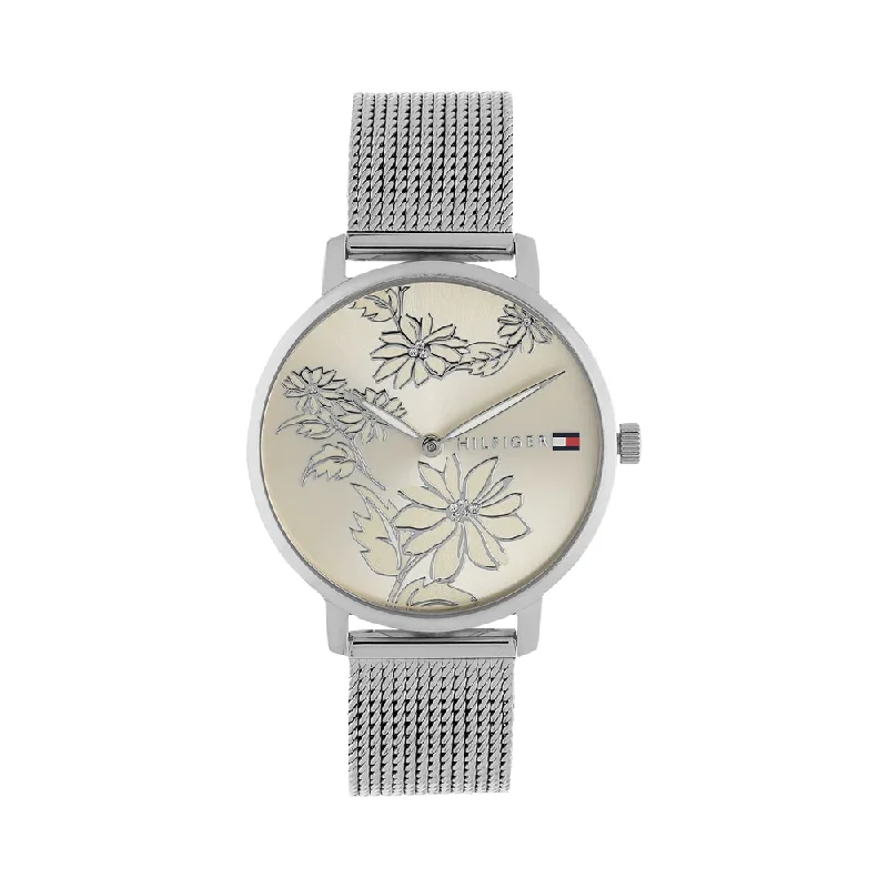 watches with luminous hands and markers for low-light visibility-Tommy Hilfiger NBTH1781920 Pippa Analog Watch For Women