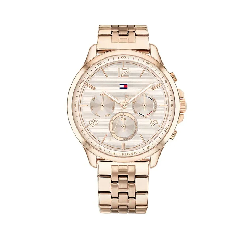 eco-friendly watches with sustainable materials for an active lifestyle-TOMMY HILFIGER NCTH1782224 Harper Chronograph Watch For Women