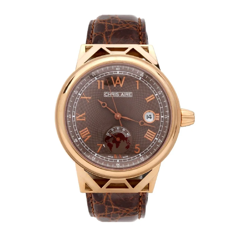 best hybrid watches for fitness and fashion lovers-Men’s Gold Watch - Aire Capitol Hill Watch Swiss Made 18-Karat Solid Gold Power Reserve Luxury Rare Watch - Red Gold®