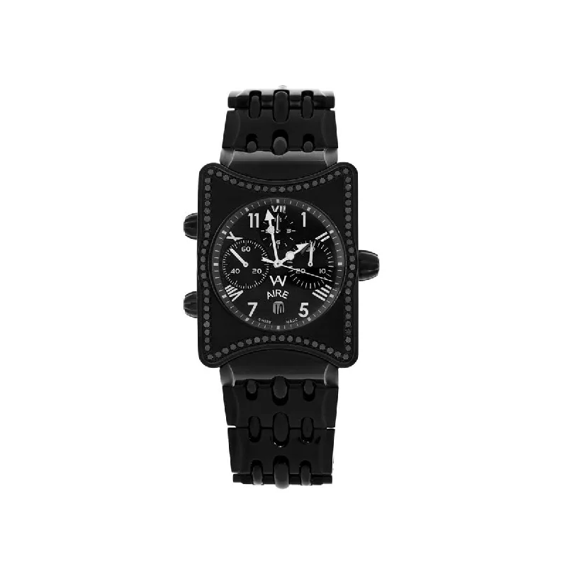 men’s watches with automatic movement and luxury appeal-Watch - Aire Inner Circle Swiss Made Automatic Chronograph Limited Edition Black Watch For Men