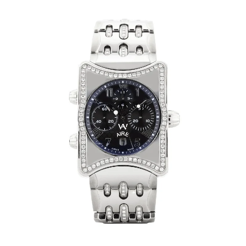 watches for men with multi-functional dials for practicality-Watch - Aire Inner Circle Swiss Made Automatic Chronograph Limited Edition Diamond Watch For Men