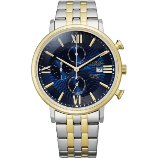 classic men’s wristwatches with leather straps and gold accents-Citizen AN3616-75L Men Watch