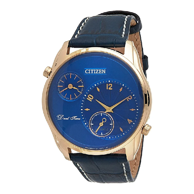 luxury watches with moon phase display for sophisticated style-Citizen Analog Blue Dial Men's Watch-AO3033-00L