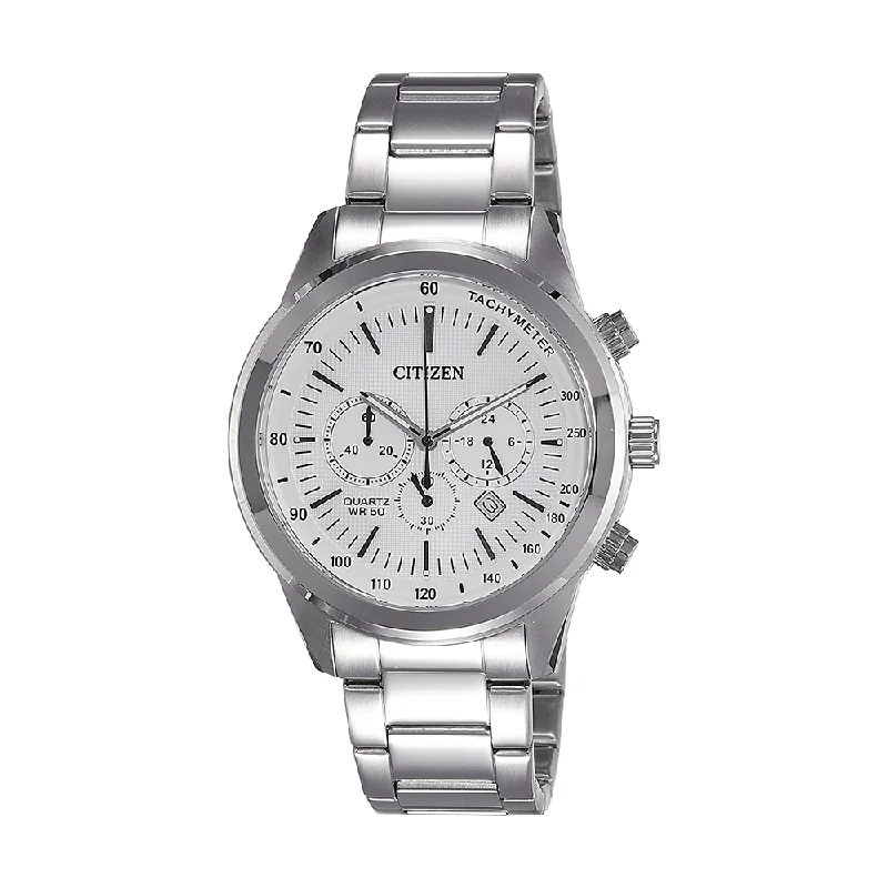 watches for women with elegant designs for formal occasions-Citizen Analog White Dial Men's Watch - AN8150-56A