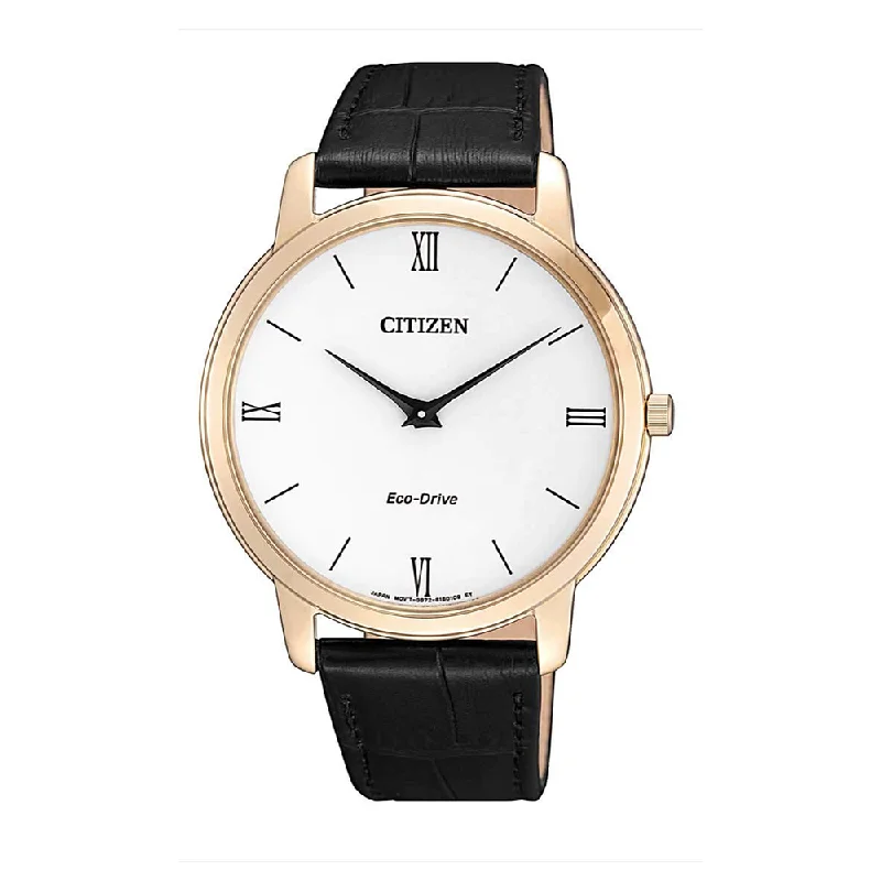 fitness watches for men with sleep quality analysis and heart rate-Citizen Analog White Dial Men's Watch-AR1133-23A