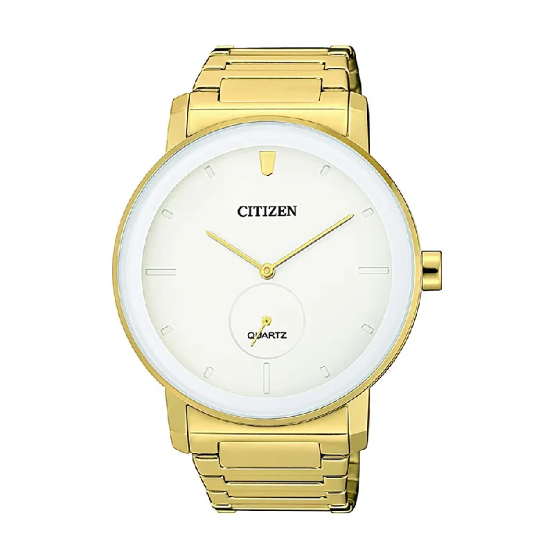 luxury watches with minimalist design and elegant stainless steel bands-Citizen Analog White Dial Men's Watch-BE9182-57A