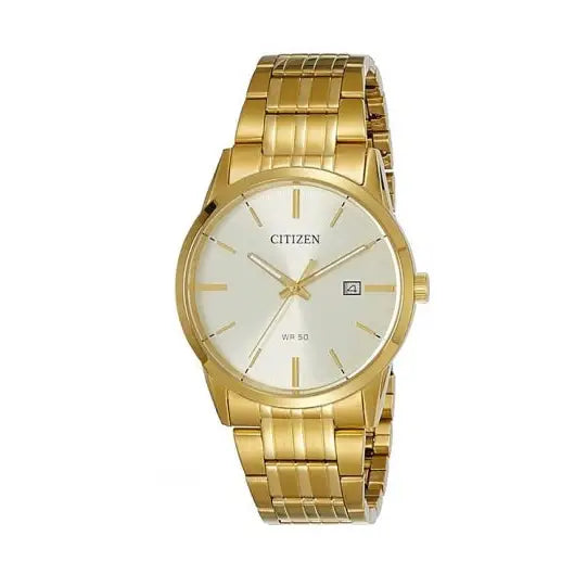 classic men’s wristwatches with leather straps and gold accents-Citizen BI5002-57P Men Watch